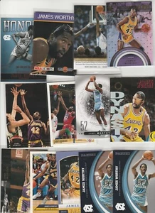 JAMES WORTHY LOT (13) DIFFERENT W/ INSERTS SP STADIUM CLUB UNC HONORS PARALLELS - Picture 1 of 1