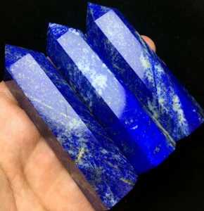 235g 3PCS WOW! NATURAL Lapis lazuli QUARTZ CRYSTAL POINT HEALING H755 - Picture 1 of 9