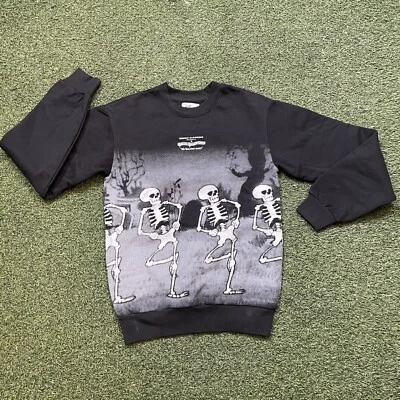 Skeleton Sweater S Vintage 00s Y2k Disney The Skeleton Dance Pullover Crewneck - Image 1 of 4