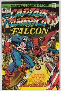 CAPTAIN AMERICA #196 FALKE ERSCHEINUNG MARVEL COMICS APR 1976 GUTER ZUSTAND - Bild 1 von 2
