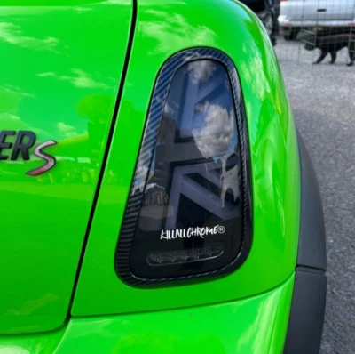 MINI R53 Coprifanghi Posteriore R52 R50 One Cooper S JCW Look Fibra di Carbonio - Immagine 1 di 4