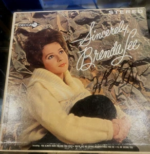 Brenda Lee Autogramm signiert ""Sincerely, Brenda Lee"" Album Schallplatte LP Sehr guter Zustand +/sehr guter Zustand + - Bild 1 von 7