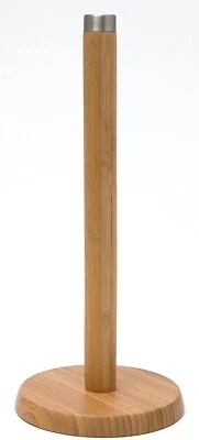 Soporte toallero papel madera bambú para encimera S-4097 Foto 1 de 2