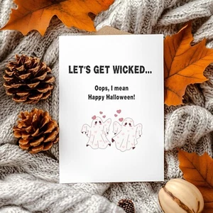 Tarjeta de Halloween para novio, novia, tarjeta sucia para esposa, esposo - Imagen 1 de 9
