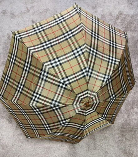 Burberry folding umbrella parasol check women's clothing accessories Used JAPAN