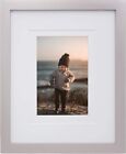 8x10 Picture Frames Silver-Wood Frames with Acrylic Plexiglass for Pictu