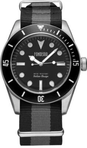 "Reloj para hombres Fonderia "SEAWOLF" correa textil "negro - gris" - Imagen 1 de 1