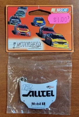 RYAN NEWMAN #12 ALLTEL HOOD SHAPED KEYCHAIN NEW IN PACKAGE - Image 1 of 2