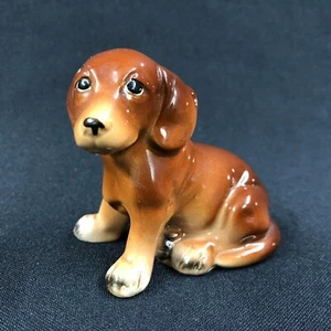 Vintage Lefton Dackel braun Doxie Porzellan Weiner Hund Japan 3,75" Figur - Bild 1 von 8