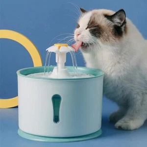 2,4l Haustier Katze Spender Trinkwasser Brunnen Aktivkohlefilter LED Auto - Bild 1 von 34