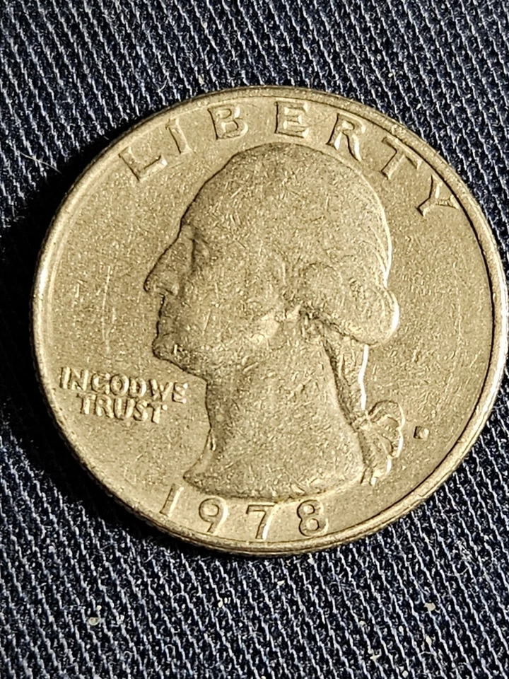 1978 D Quarter Rare Errors Filled In Letter "A" And Filled In Mint Mark, (VF) - Image 1 of 4