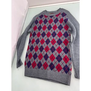 Vintage Jersild Herrenpullover 100 % Wintuk Argyle Pullover Rundhalsausschnitt Gr. 40 kleine S - Bild 1 von 3