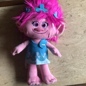 Poppy Pink Troll Plush 18" Dreamworks Trolls Movie Doll Stuffed Toy 2016 - Picture 1 of 4