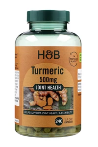Holland & Barrett Pure Vegan Clean Turmeric 500mg 240 Capsules - Picture 1 of 4