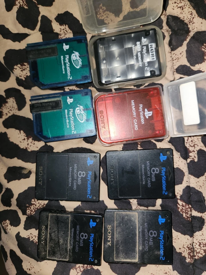 ps2 memory card 4x genuine 4x unknown - image 1 of 1