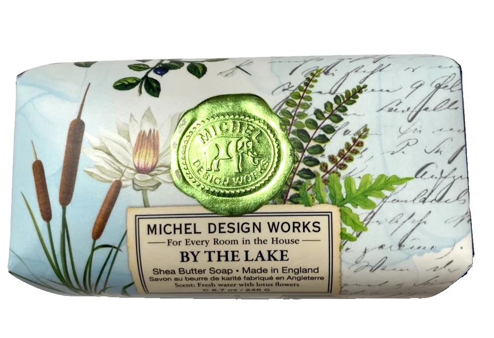 Michel Design Works BY THE LAKE Shea Fresh Water & Lotus 🪷 Hand Body Bar Soap - Image 1 of 1