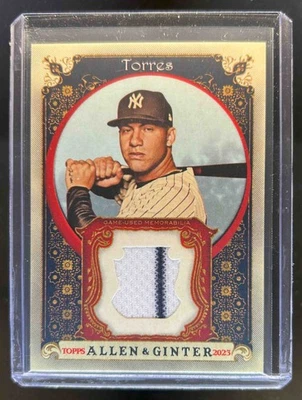 2023 Allen & Ginter Gleyber Torres Full Size Relics Series B Jersey #AGRB-GT - Image 1 of 2