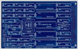 BCE 68k SBC 68008 scheda CPU PCB - Foto 1 di 3