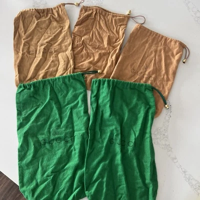 Lote de 5 bolsas antipolvo Gucci vintage Foto 1 de 4