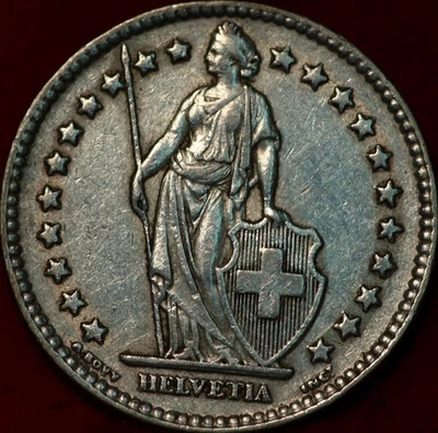 1955 Switzerland 2 Francs Silver Foreign Coin - Image 1 of 2