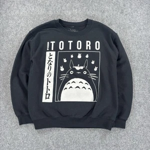My Neighbor Totoro Sweatshirt Black Graphic Print Bioworld Anime Ghibli Small - Imagen 1 de 6