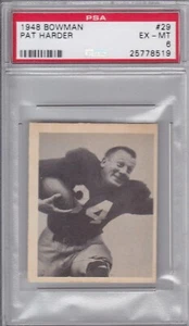 1948 Bowman Football #29 Pat Harder PSA 6 Chicago Cardinals - Picture 1 of 1