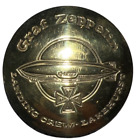 Embossed Graf Zeppelin Landing Crew Lakehurst Solid Brass Badge Pin Shiny