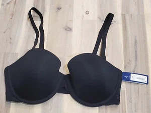 Gap GapBody Women's Everyday Essentials Multi-Way Bra 32D - True Black-3 - Picture 1 of 6