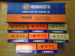 ¡Juego de 8!! Rodamientos de varilla de conexión de motor Clevite P/N: CB-15 P-2 - Imagen 1 de 3