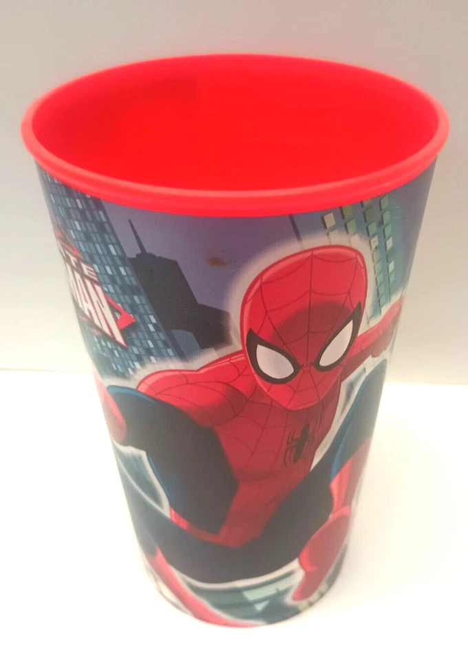 NEW Marvel Ultimate Spiderman Webslinger Red 5.75" Colorful Drinking Cup - Image 1 of 4