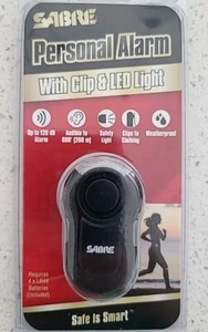 Sabre Personal Alarm With Clip And Light - Picture 1 of 2