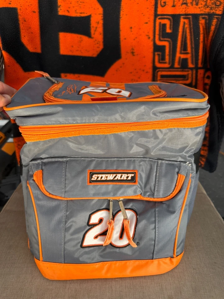 VTG NWTs Tony Stewart #20 Carry Cooler Lunch Pack Joe Gibbs Racing Nascar - Image 1 of 3