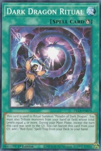 YUGIOH CARD 1 X  DARK DRAGON RITUAL DLCS-EN070 1ST EDITION - Picture 1 of 1