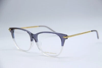 NUEVAS GAFAS BOUCHERON BC 0027OA 004 AZUL ORO CLARO AUTÉNTICAS 54-16 Foto 1 de 4