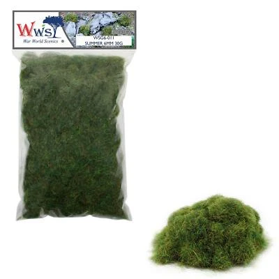 WWScenics | 6mm Summer Static Grass | CHOOSE SIZE |  Model Scenery Material - Image 1 of 4
