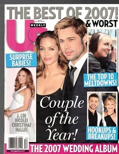 US WEEKLY / December 24, 2007 / Brad Pitt / Britney Spears / Angelina Jolie - Picture 1 of 2