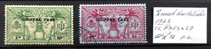 NUEVAS HÉBRIDAS FRANCESAS 1925 cuotas de franqueo (2) finas/usadas como se describe GC70 - Imagen 1 de 1