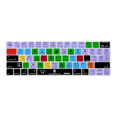 XSKN Lightroom Shortcuts Keyboard Cover for Macbook Pro 13.3/15.4 inch Touch Bar - Image 1 of 4