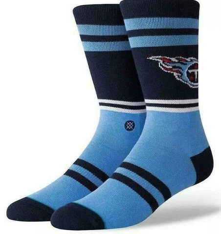 STANCE NFL TENNESSEE TITANS LOGO CREWSOCKS MEN'S SIZE MEDIUM 6-8.5 NEW W/TAGS Cover