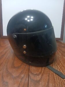Vintage Bell Helmet Star II Snell 1975 Black 7 5/8” 61 Cm Bell Star 2