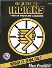 190-1981 SPRINGFIELD INDIANS AHL PROGRAM, JANUARY 2, 1981 vs HERSHEY BEARS