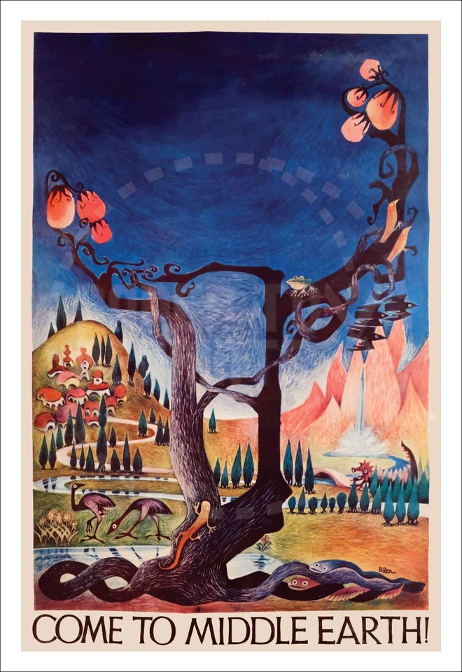 EL SEÑOR DE LOS ANILLOS - ¡VEN A LA TIERRA MEDIA! - REIMPRESIÓN PROMOCIONAL VINTAGE Foto 1 de 1