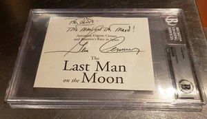 Eugene Cernan Schnittsignatur - NASA Astronaut - PSA gekapselt - Autogramm Auto - Bild 1 von 11