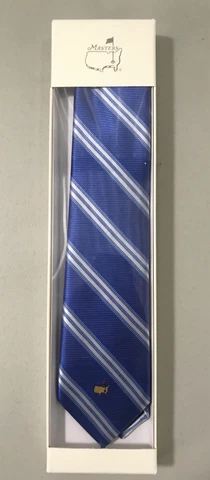 2018 Masters Exclusive Augusta National Neck Tie Blue New In Box Cover