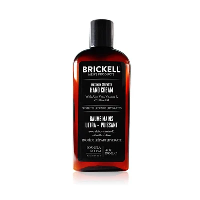 Brickell Men'S Maximum Strength Hand Cream for Men, Natural and Organic Fast-Abs - Image 1 of 4