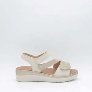 SCARPE SANDALI SANDALO DONNA WALK MELLUSO 019252 PELLE BEIGE ORIGINALE PE 2025 - Picture 1 of 5