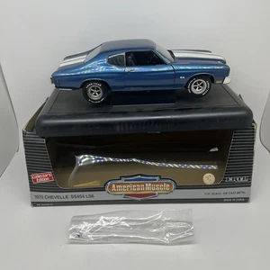 ERTL American Muscle Blue 1970 Chevy Chevelle SS454 LS6 1:18 Diecast Model + Box - Picture 1 of 23