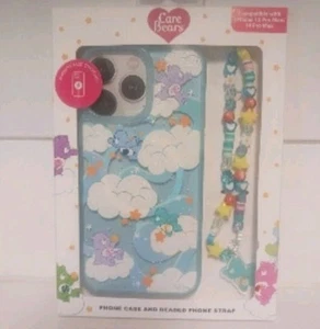 Skinnydip Retro Care Bears Phone Case Beaded Strap iPhone 13 Pro Max 14 Pro Max - Picture 1 of 4