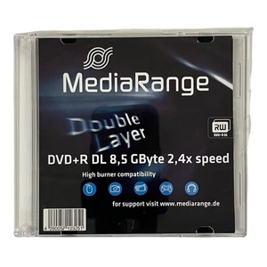 MediaRange DVD+R DL Double Layer 8,5 GB Rohling 1 Stück NEU & unbenutzt - Picture 1 of 1
