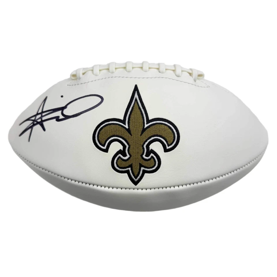 Autographed/Signed Alvin Kamara New Orleans Saints FS Football Beckett BAS COA - Image 1 of 2
